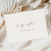 Ellesmere für meinen Schwesterhochchtag Karte