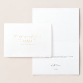 Ellesmere für meinen wunderbaren Vater Hochzeit Ta Folienkarte (Anzeige)