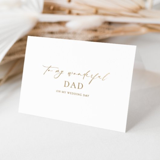 Ellesmere für meinen wunderbaren Vater Hochzeit Ta Folienkarte