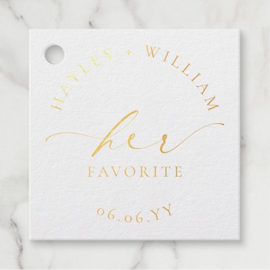 Ellesmere Ihr Favorit Geschenkanhänger (Vorderseite)