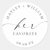 Ellesmere Ihr Favorit Runder Aufkleber (Vorderseite)