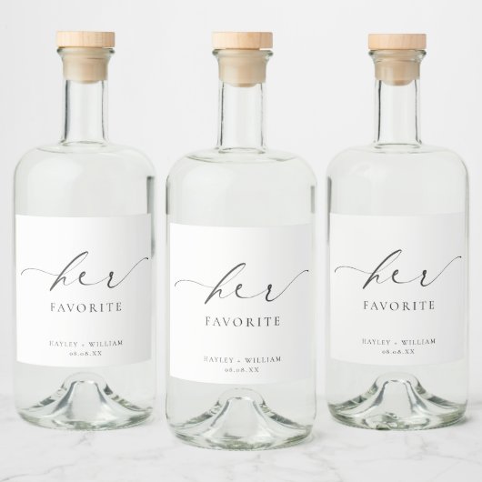 Ellesmere Ihr Lieblingsfavorit Alkoholflaschenetikett (Flaschen)