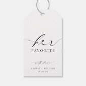 Ellesmere Ihr Lieblingsfavorit Geschenkanhänger (Vorderseite)