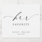 Ellesmere Ihr Lieblingsfavorit Schaumweinetikett (Einzelnes Label)