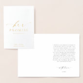 Ellesmere ihr versprochenes Buch Hochzeiten Folienkarte (Anzeige)