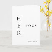 Ellesmere Ihre Vows Hochzeitskarte Karte (Gelbe Blume)