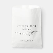 Ellesmere in krankness and in Wealth Lotto Wedding Geschenktütchen (Vorderseite)