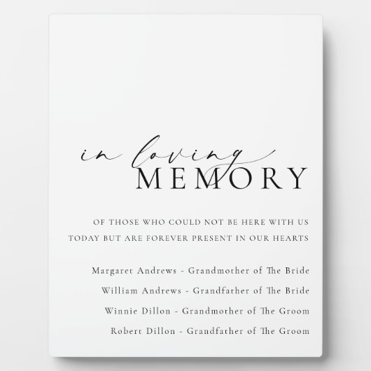 Ellesmere in Love Memory Wedding Fotoplatte (Vorderseite)