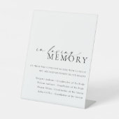 Ellesmere in Love Memory Wedding Sockelschild (Vorderseite)