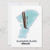 Ellesmere Insel Kanada Kartenposter (Vorderseite)