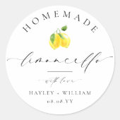 Ellesmere Limoncello Runder Aufkleber (Vorderseite)