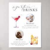 Ellesmere Minimal Pet Foto Signature Drinks unterz Poster (Vorne)