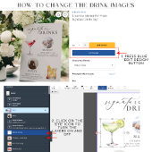 Ellesmere Minimal Pet Foto Signature Drinks unterz Poster