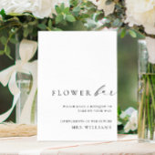 Ellesmere Minimalistisch Bouquet Blume Bar Sign Poster