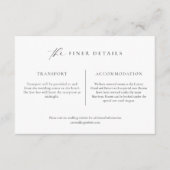 Ellesmere Minimalistisch Finer Details Einschließk Begleitkarte (Vorderseite)