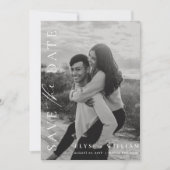 Ellesmere Minimalistisch Foto Save the Date Postka Einladung (Vorderseite)