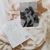 Ellesmere Minimalistisch Foto Save the Date Postka Einladung