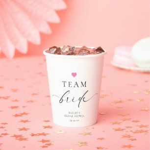 Ellesmere Minimalistisch Team Bride Pappbecher
