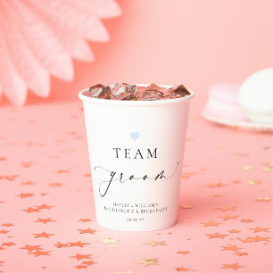 Ellesmere Minimalistisch Team Groom Pappbecher
