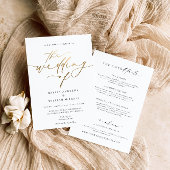 Ellesmere Minimalistisch Wedding and Details Folieneinladung