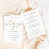 Ellesmere Minimalistisch Wedding and Details Folieneinladung