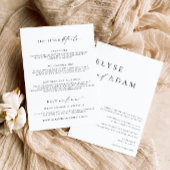 Ellesmere Minimalistisch Wedding Einladung
