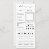 Ellesmere Minimalistisch Wedding Guest Book Card Einladung (Vorderseite)