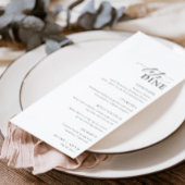 Ellesmere Minimalistisch Wedding Long Menu & Viele Menükarte