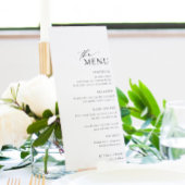 Ellesmere Minimalistisch Wedding Long Menu & Viele Menükarte