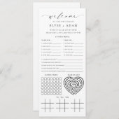 Ellesmere Minimalistisch Wedding Quiz und Einladung (Vorne/Hinten)