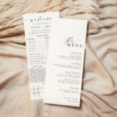 Ellesmere Minimalistisch Wedding Quiz und Menükarte