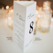 Ellesmere Minimalistische Dreisfalten-Hochzeitsmen Poster