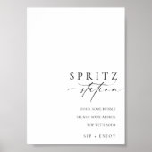 Ellesmere Modern Minimal Spritz Station Poster (Vorne)