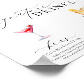 Ellesmere Moderne Minimal Signature Drinks Zeichen Poster (Ecke)