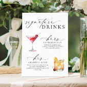 Ellesmere Moderne Minimal Signature Drinks Zeichen Poster