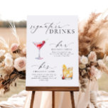 Ellesmere Moderne Minimal Signature Drinks Zeichen Poster<br><div class="desc">Dieses Getränkemenü mit moderner Kalligraphie-Schrift und minimalistischem Design. Die Überschrift des Skripttextes ist ein Bild, das nicht bearbeitet werden kann. Das Kursbild kann auf jede Postergröße angepasst werden. Der andere Text ist vollständig editierbar. Die Vorlage enthält über 100 Getränkeoptionen. Um das Getränkebild zu ändern, wählen Sie die Schaltfläche "Anpassen" und...</div>