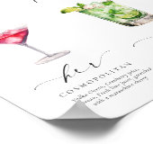 Ellesmere Moderne Minimal Signature Drinks Zeichen Poster (Ecke)