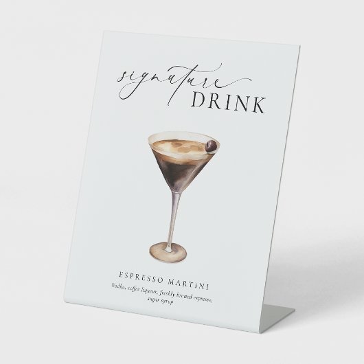 Ellesmere Moderne Minimal Signature Drinks Zeichen Sockelschild