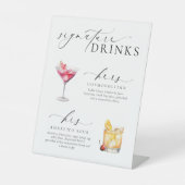 Ellesmere Moderne Minimal Signature Drinks Zeichen Sockelschild (Vorderseite)