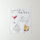 Ellesmere Moderne Minimal Signature Drinks Zeichen Wandteppich