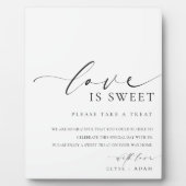 Ellesmere Moderne minimale Liebe ist süße Favorite Fotoplatte (Vorderseite)