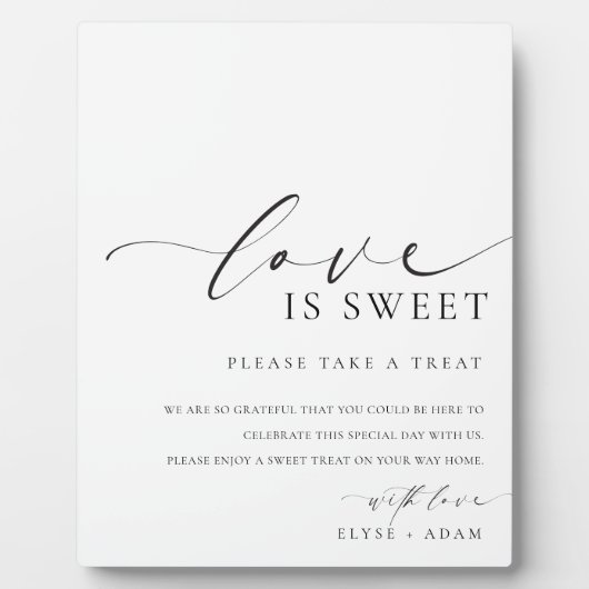 Ellesmere Moderne minimale Liebe ist süße Favorite Fotoplatte (Vorderseite)