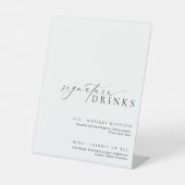 Ellesmere Moderne Minimale Signature Drinks Sockelschild (Vorderseite)