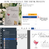 Ellesmere Modernes Minimal Signature Drink Zeichen Fotoplatte