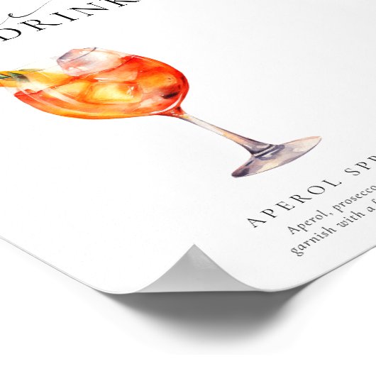 Ellesmere Modernes Minimal Signature Drink Zeichen Poster (Ecke)