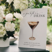 Ellesmere Modernes Minimal Signature Drink Zeichen Poster