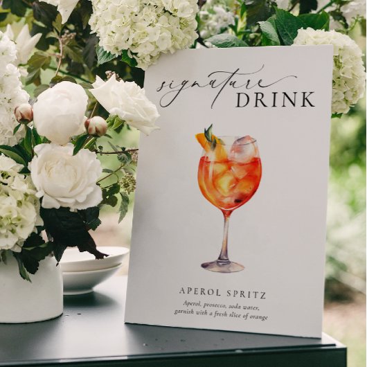 Ellesmere Modernes Minimal Signature Drink Zeichen Poster