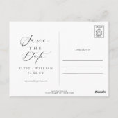 Ellesmere Modernes Minimalistisches Foto Save the  Postkarte (Rückseite)