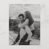 Ellesmere Modernes Minimalistisches Foto Save the  Postkarte (Vorderseite)