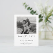 Ellesmere Modernes Minimalistisches Foto Save the  Postkarte (Stehend Vorderseite)